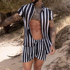 Black And White Stripe Set