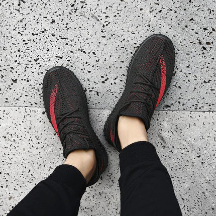 Korean version of the trend casual coconut shoes student running sports flying weaving shoes one generation - Viva Vista Store