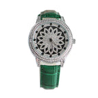 Green belt silver shell