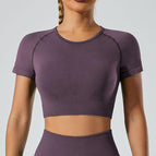 Dark Purple Short Sleeve