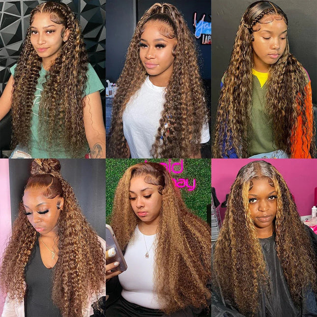 Curly Loose Deep Wave Lace Forehead Wig 13x4 Dropshipman