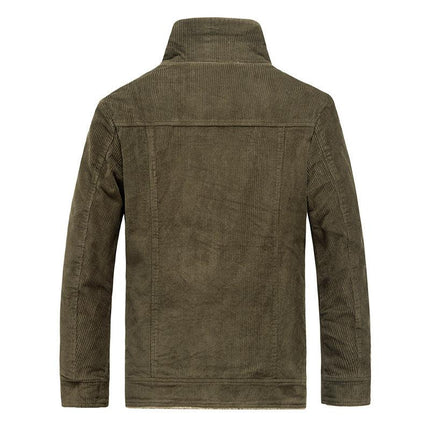 Cross-border winter tooling jacket men's plus velvet thick coat Europe and America lapel tooling jacket men's Jacket - Viva Vista Store