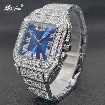 Ice Out Diamond Square Watch - Viva Vista Store