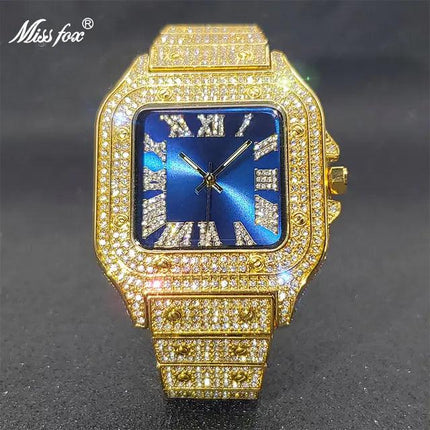 Ice Out Diamond Square Watch - Viva Vista Store