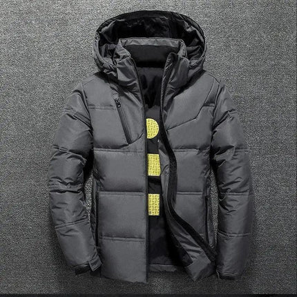 Men's White Duck Down Jacket - Viva Vista Store