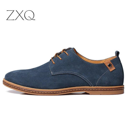 Suede Oxfords Men Leather Shoes - Viva Vista Store