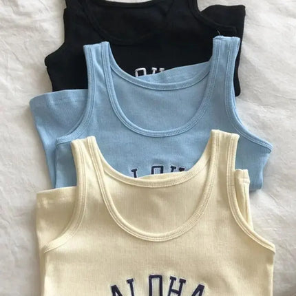 Summer Knitted 'Aloha' Tank Top - Viva Vista Store