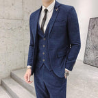two button blue