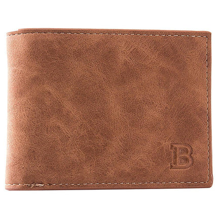 New Short Men Wallets Free Name Engraving Slim Card Holder Male Wallet PU Leather Small Zipper Coin Pocket Man Purse Wallet - Viva Vista Store