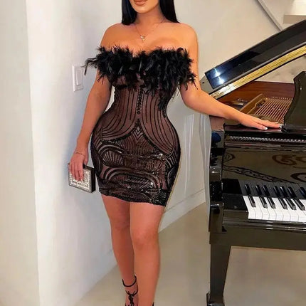 Sleek women club sexy party girl dress - Viva Vista Store