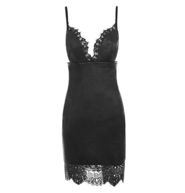 Bodycon Leather  Mini Dress - Viva Vista Store