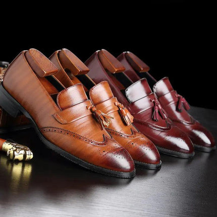 Classic Leather Tassel Loafers - Viva Vista Store