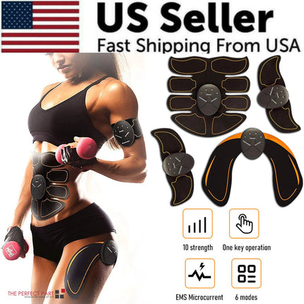 EMS Abdominal Muscle Toning Trainer ABS Stimulator Toner Fitness Binder Gym Belt Upishoppy