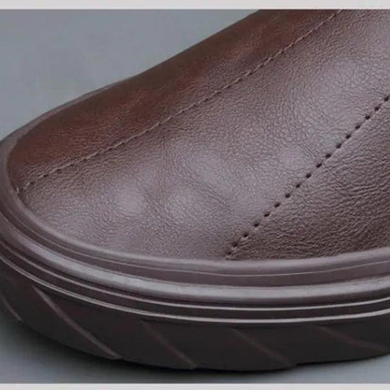 Men Vulcanized Leather Loafer Shoes - Viva Vista Store
