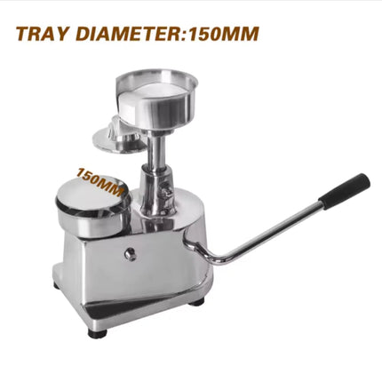 Manual Stainless Steel Hamburger Press - 100mm to 150mm Round Burger Patty Maker Upishoppy