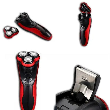Men's Razor Rotary Waterproof Electric Shaver Pop-Up Trimmer Wet Dry Cordless Upishoppy