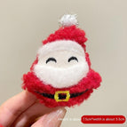 Plush Happy Santa Claus Brooch