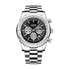 Steel Belt Silver Black