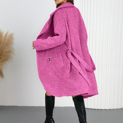 Solid Color Woolen Coat Warm Thickened Dropshipman