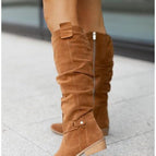 Yellow Brown Suede