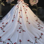 Trailing Wedding Dress