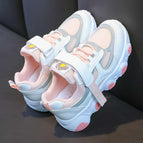 Malla con velcro de color rosa