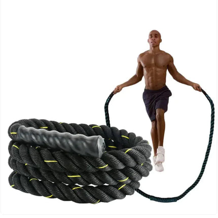 Fitness Jumping Rope Heavy-Duty Bold Fitness Rope Weight-Bearing Triple-Strand Jumping Rope Upishoppy