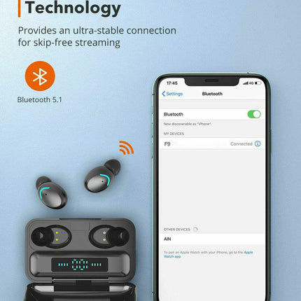 Universal Wireless Bluetooth Earbuds For Apple iPhone Samsung and Android Devices - Viva Vista Store