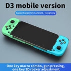 D version mobile vert et bleu