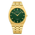 Gold Strap Green Surface