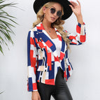 Red and blue plaid / S