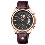 Rose gold and black