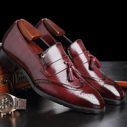 Classic Leather Tassel Loafers - Viva Vista Store