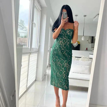 Green Elegant Sexy Mini Purple Dress - Viva Vista Store