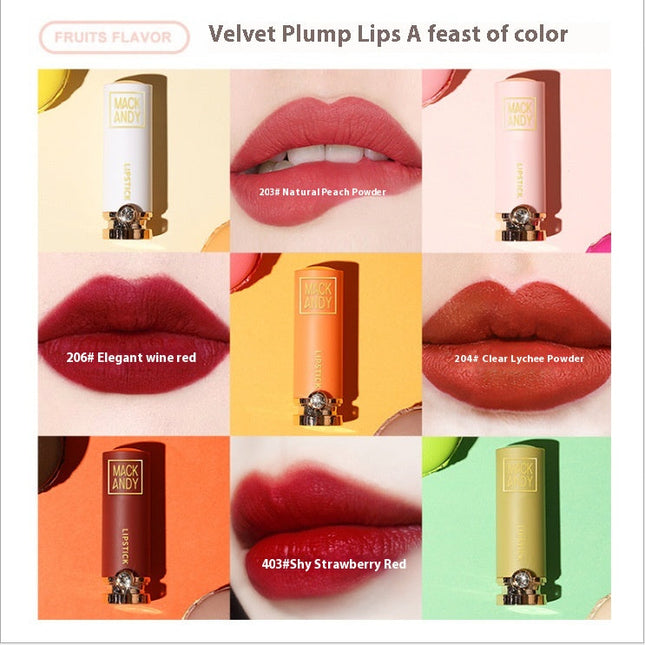 Macaron Diamond Velvet Charm 5 Pieces Lipstick Kit Dropshipman