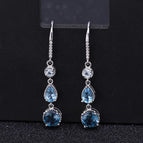 Natural Topaz Earrings