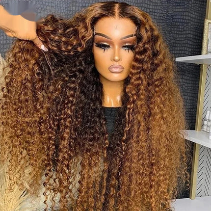 Curly Loose Deep Wave Lace Forehead Wig 13x4 Dropshipman