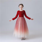 Vestido rojo vino