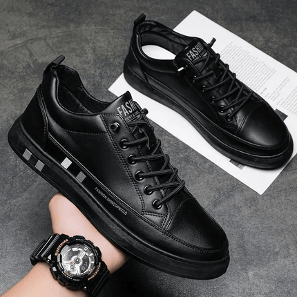 Tênis Masculino Flat - Couro Legítimo - Viva Vista Store