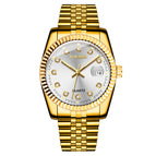 White Plate Gold Strap