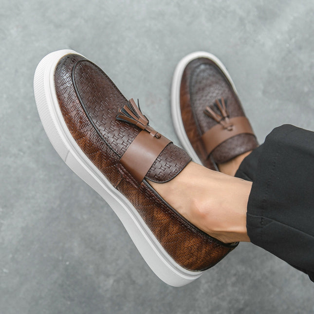 Casual Fashion Men's Fringed Leather Shoes