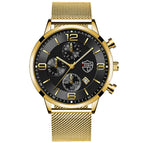 Gold Strap Black Surface