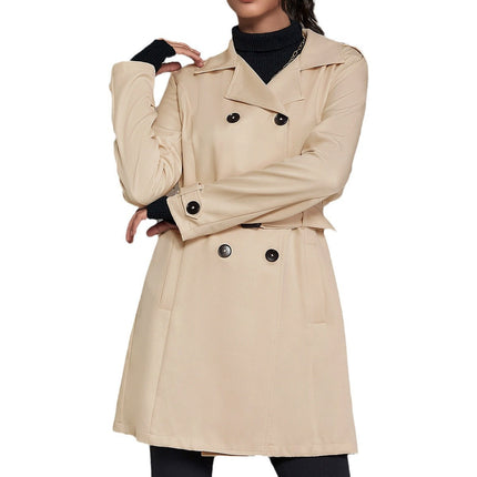 Women's Mid-length Trench Coat British Style Coat Dropshipman
