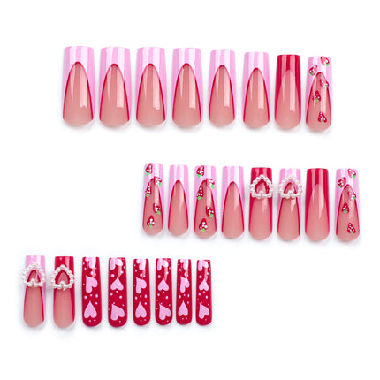 Three-dimensional Love Pearl Nail