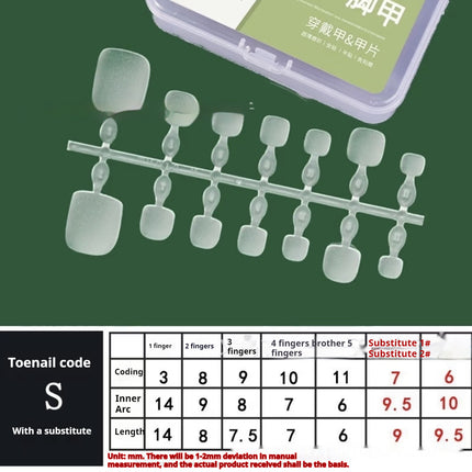 Heart-shaped Diomand 42 Pieces Toenail Wear Armor