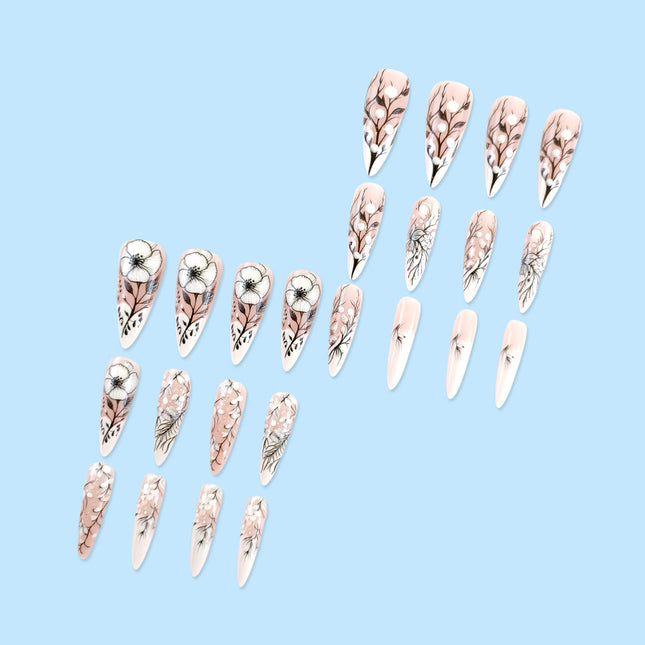 Women's Fashion Simple Long Nail Patch