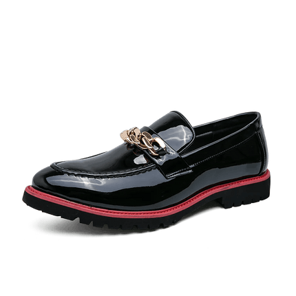 Leather Designer Brand Luxury Men Casual Office/Bussiness Black Loafers Italian Wedding Dress Men's Shoes - Viva Vista Store