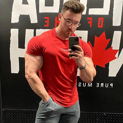 Men Fitted Gym T-Shirt - Viva Vista Store