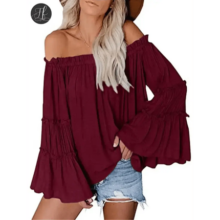 One Word Collar Casual Loose Top - Viva Vista Store