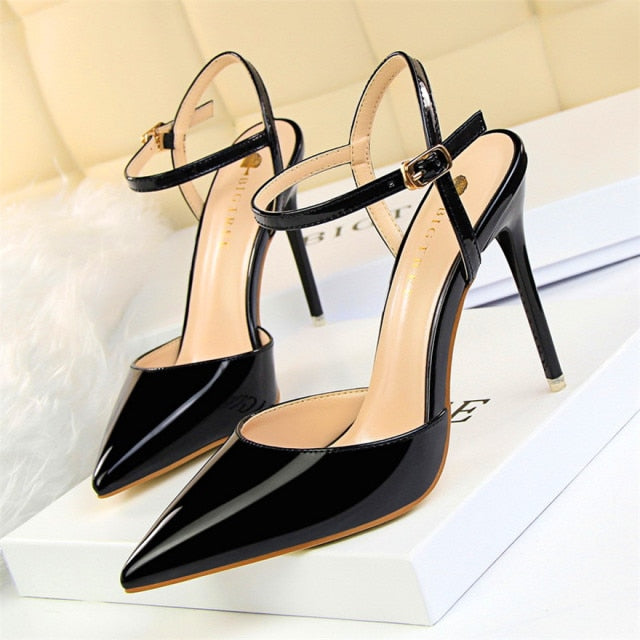 Pointed Toe Thin Heel Dress Shoes Upishoppy